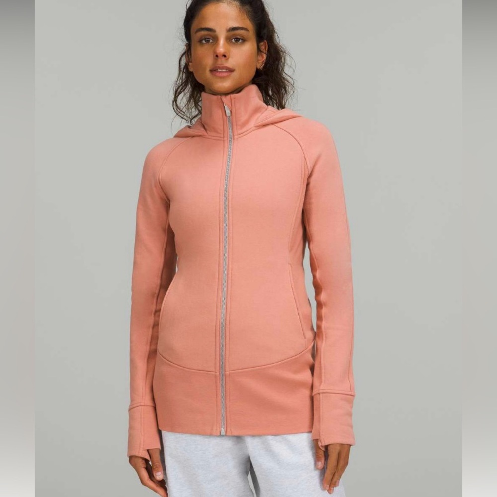 Lululemon Hooded Radiant Jacket Pink Savannah Size 20 Women’s Zip Up Hoodie